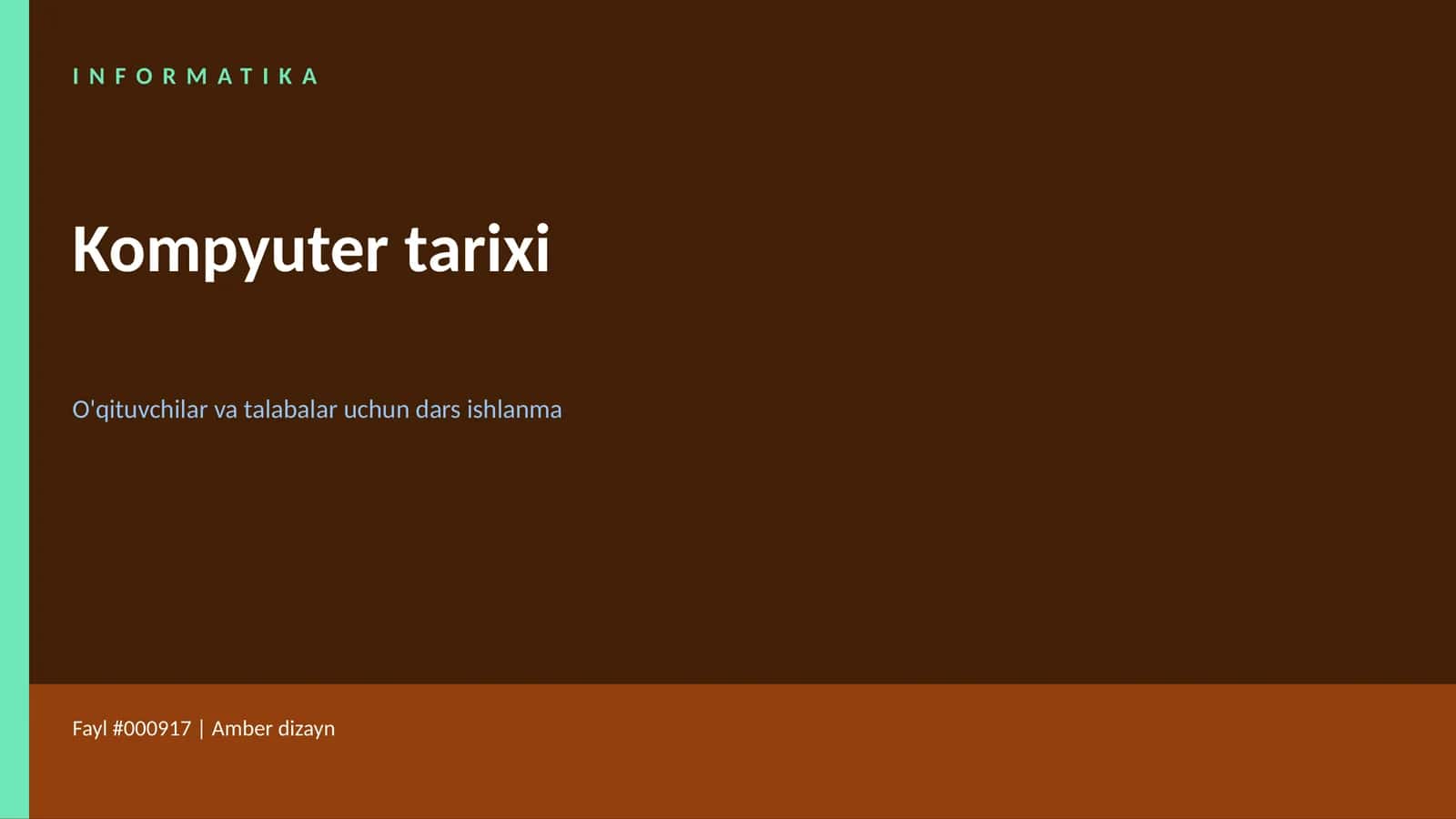 Kompyuter Tarixi 1