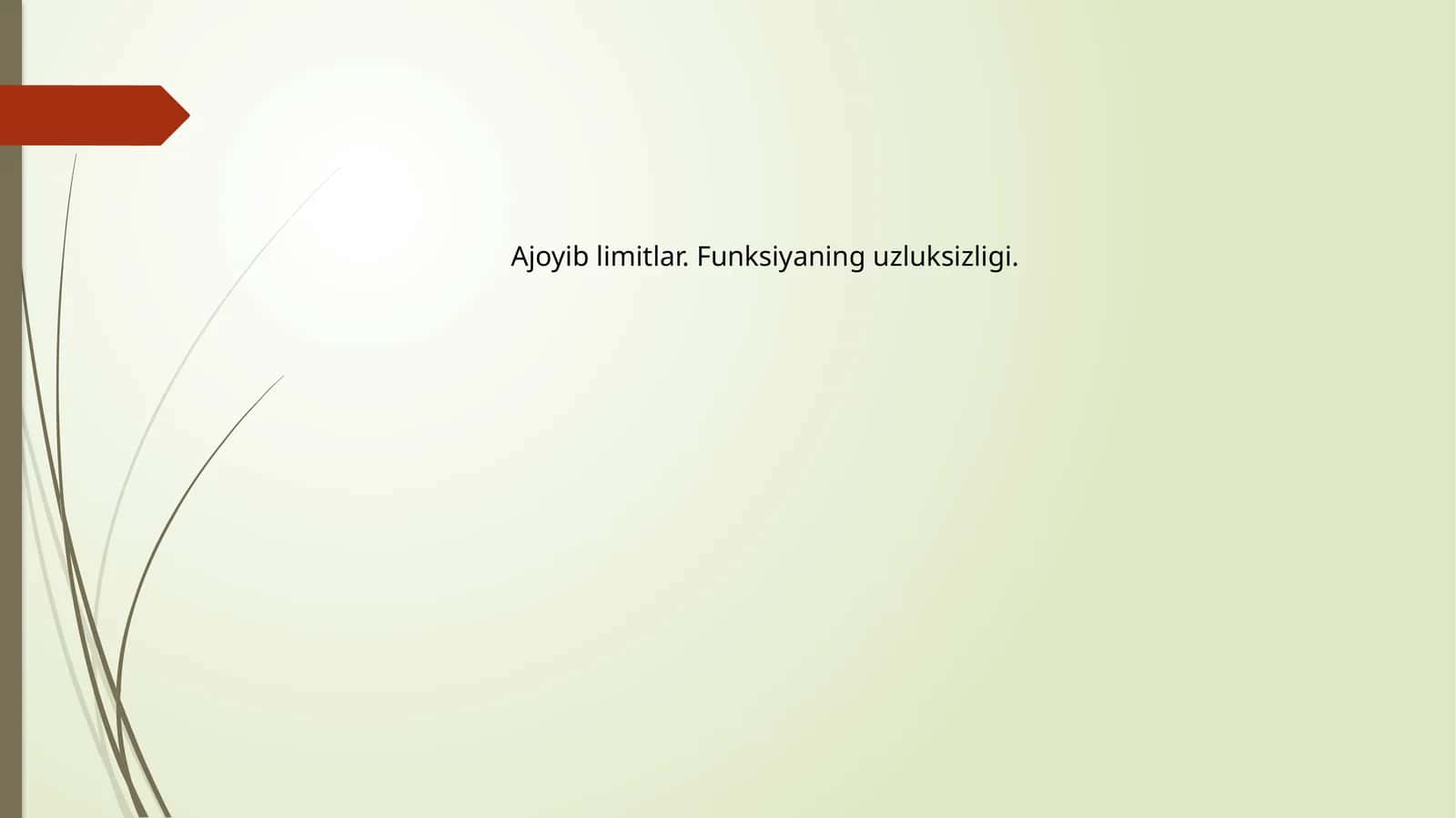 Funksiyaning uzluksizligi 1