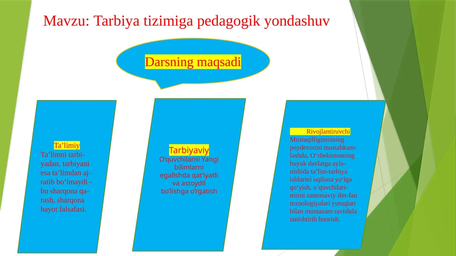 Tarbiyatizimigapedagogikyondashuv 1