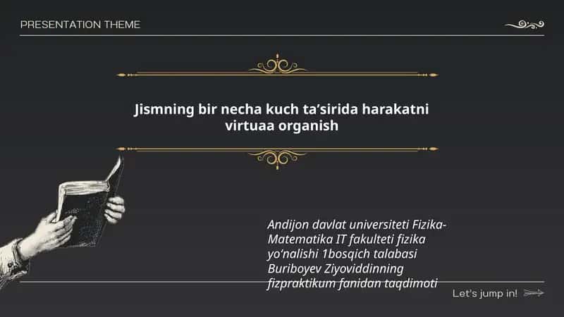 Fizika-Matematika IT Fakulteti Fizika Yoʻnalishi 1-bosqich 1