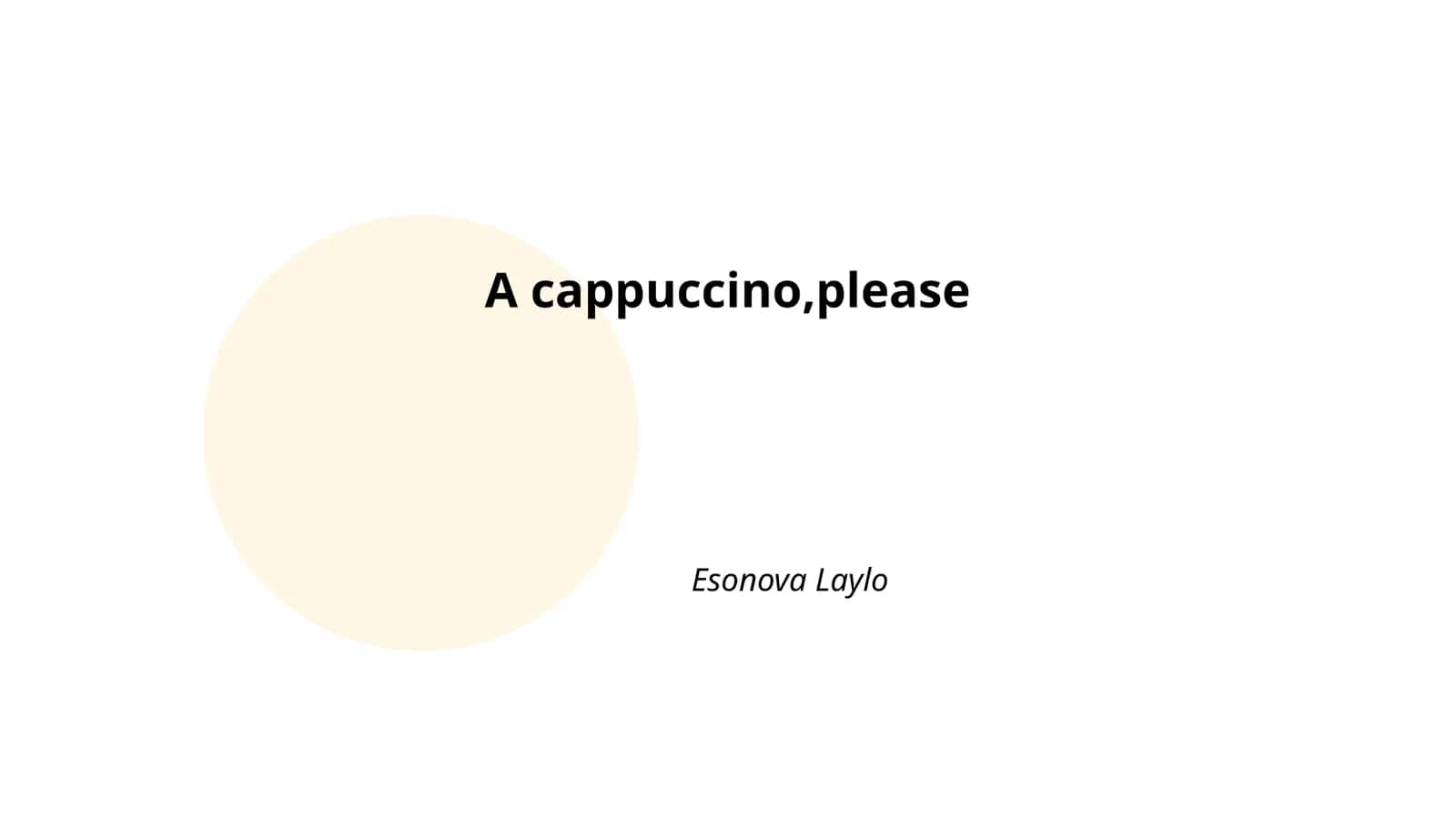 History of Cappuccino 1
