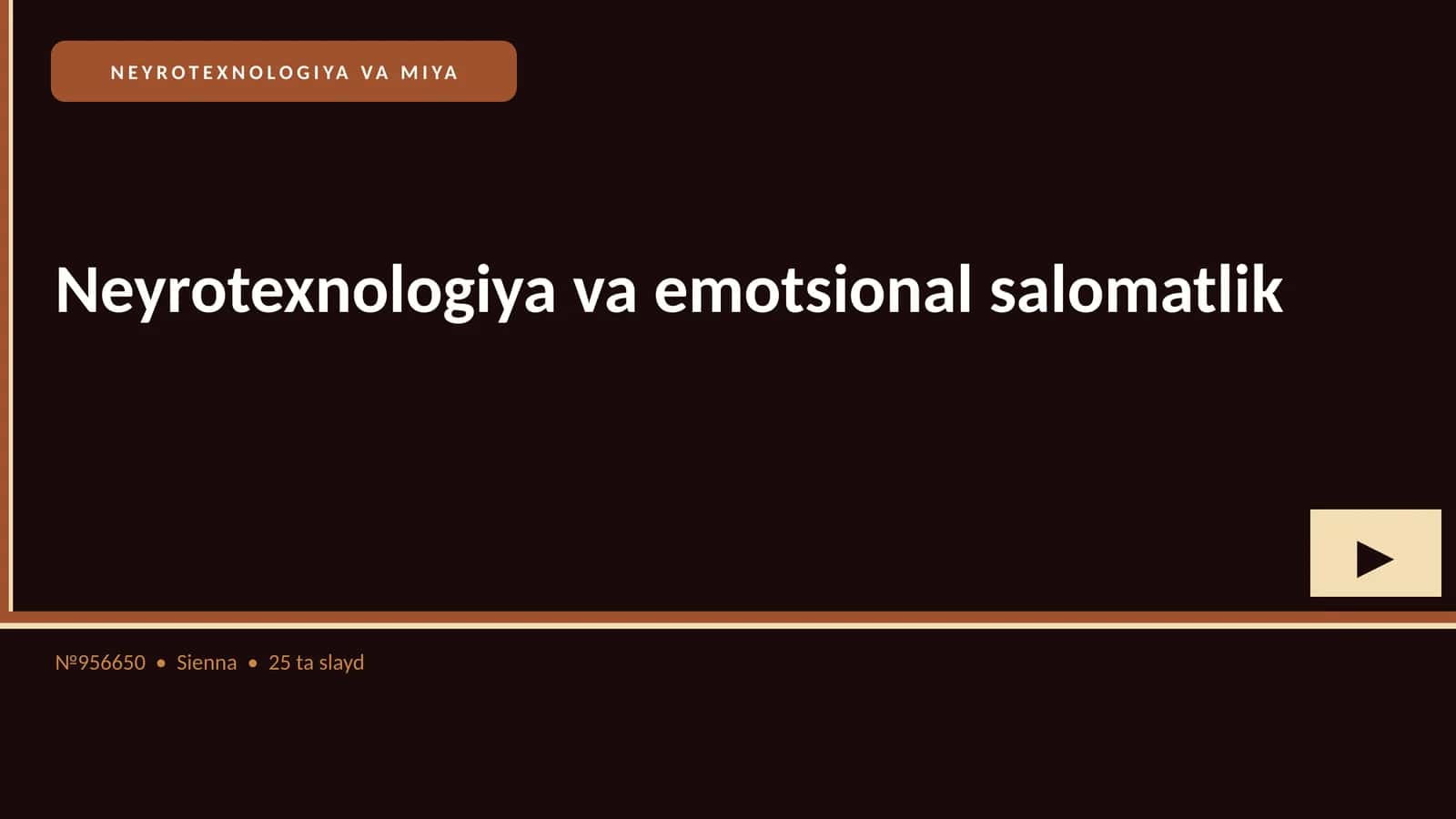 NEYROTEXNOLOGIYA VA MIYA 1