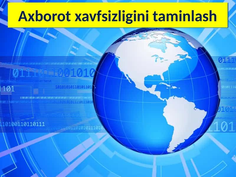 Axborot xavfsizligini taminlash 1