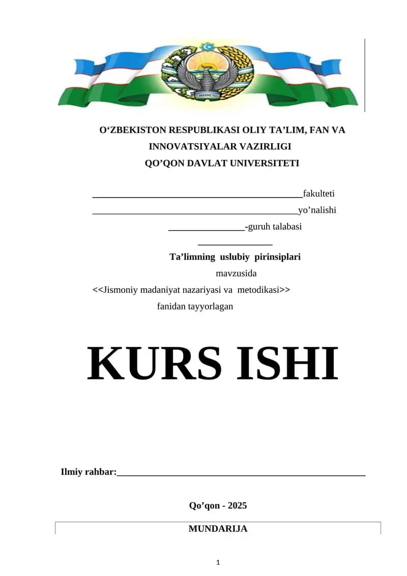 Ta’limning uslubiy pirinsiplari 1
