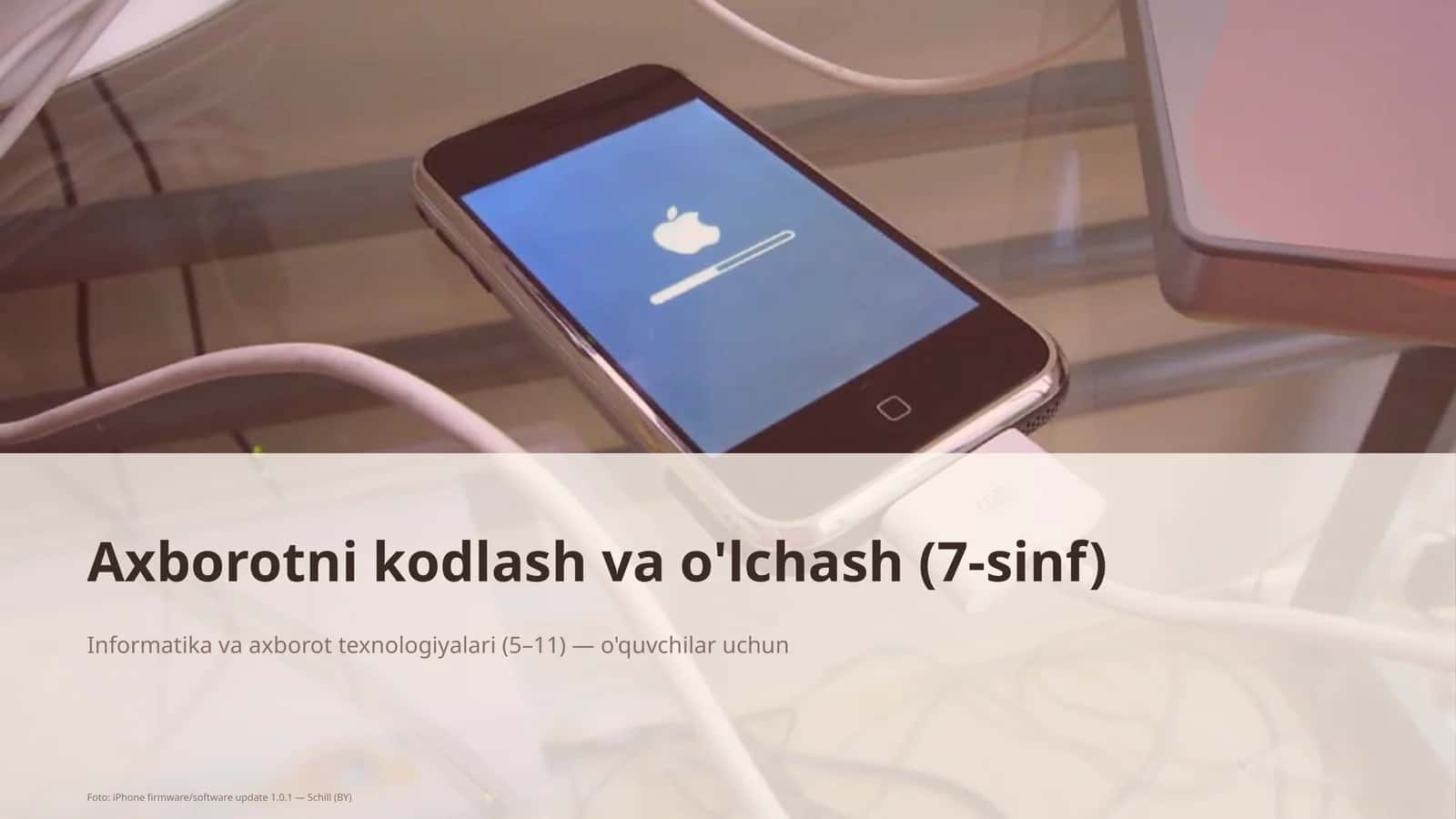 Axborotni kodlash va o'lchash (7-sinf) 1