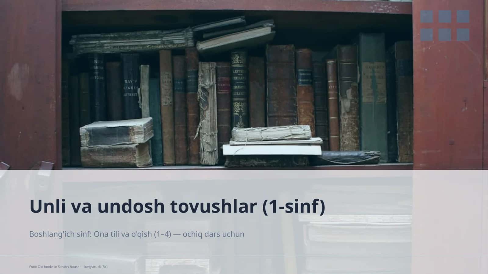 Ona tili va o'qish (1–4) 1