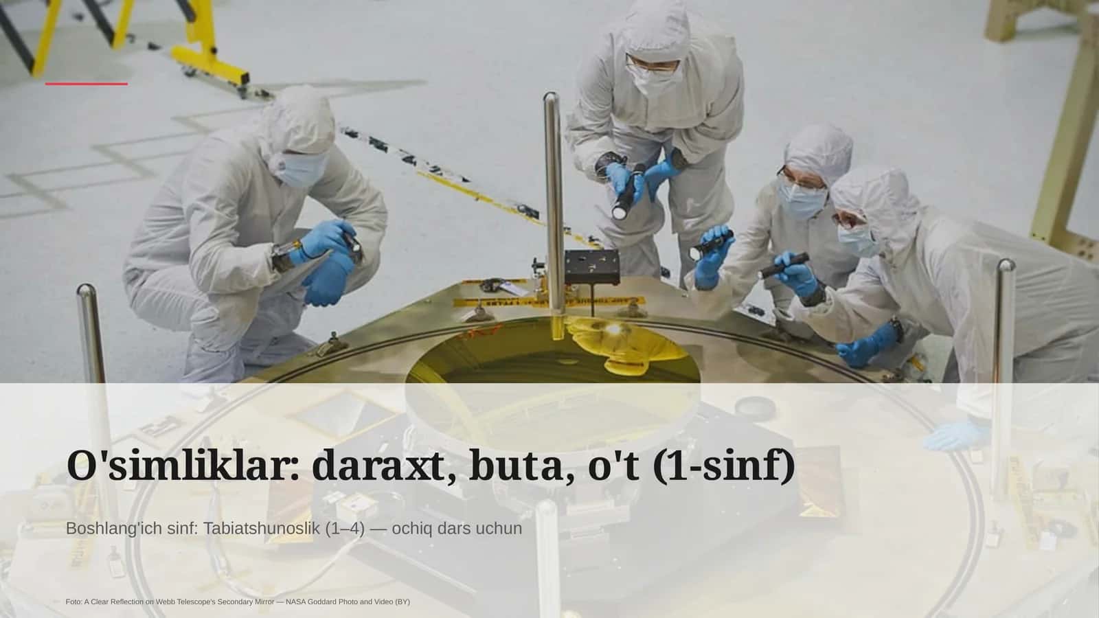 Tabiatshunoslik (1–4) — ochiq dars uchun 1