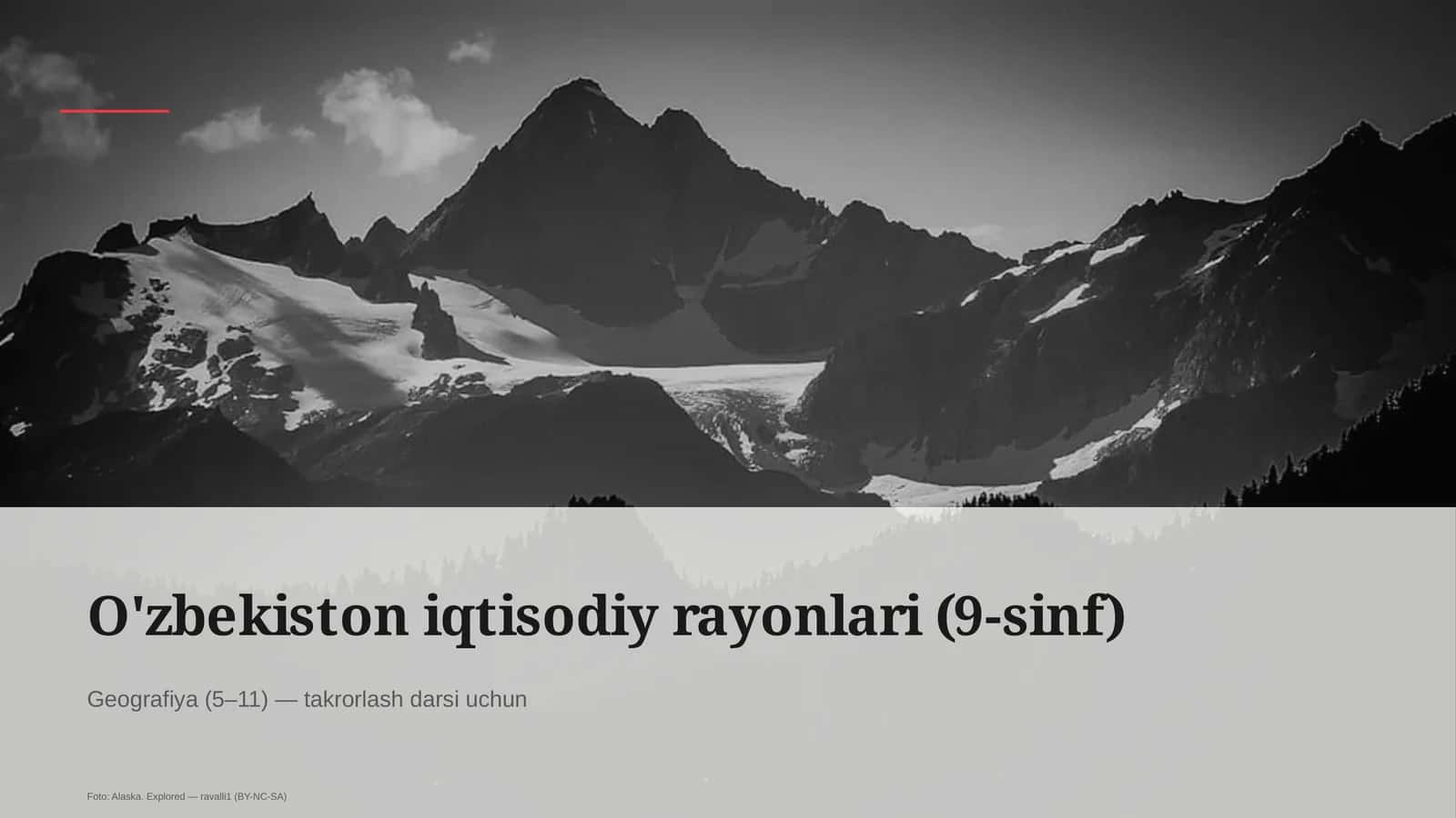 O'zbekiston iqtisodiy rayonlari (9-sinf) 1