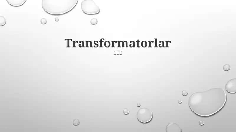 Transformatorlar 1