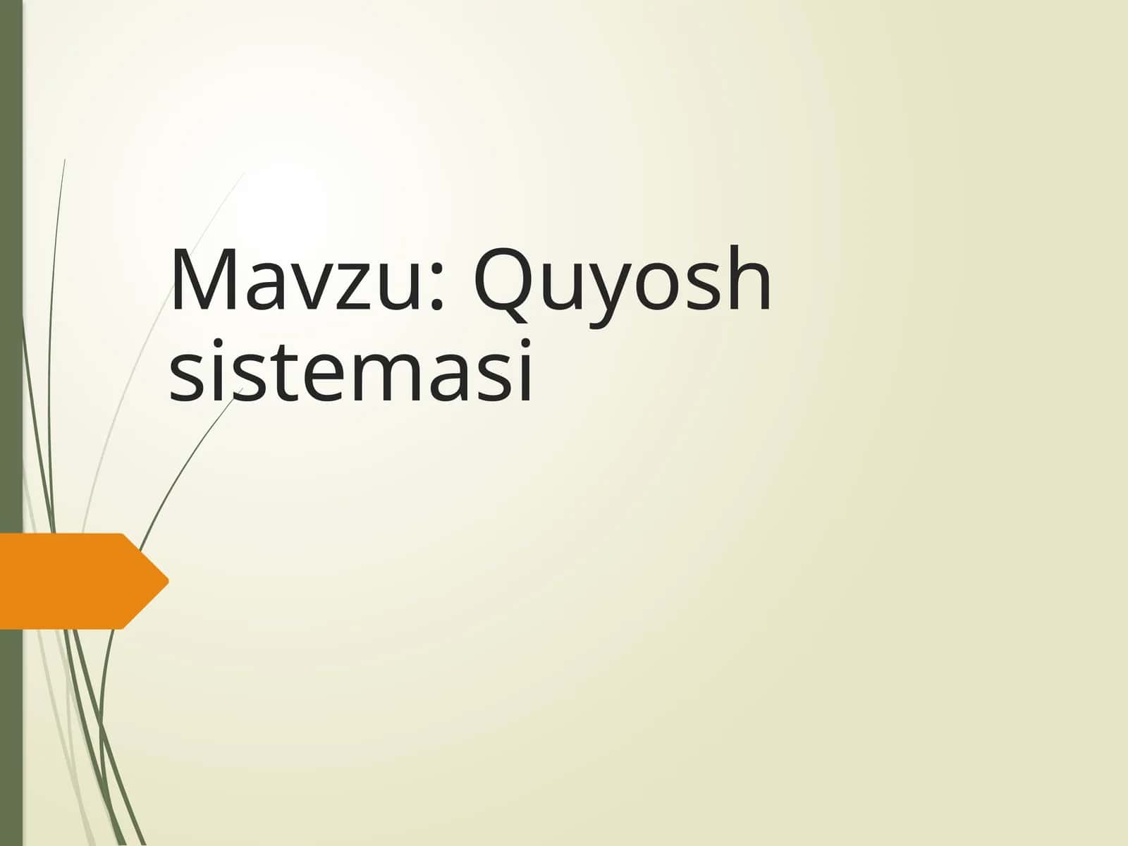 Quyosh sistemasi 1