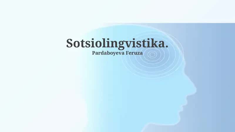Sotsiolingvistika 1