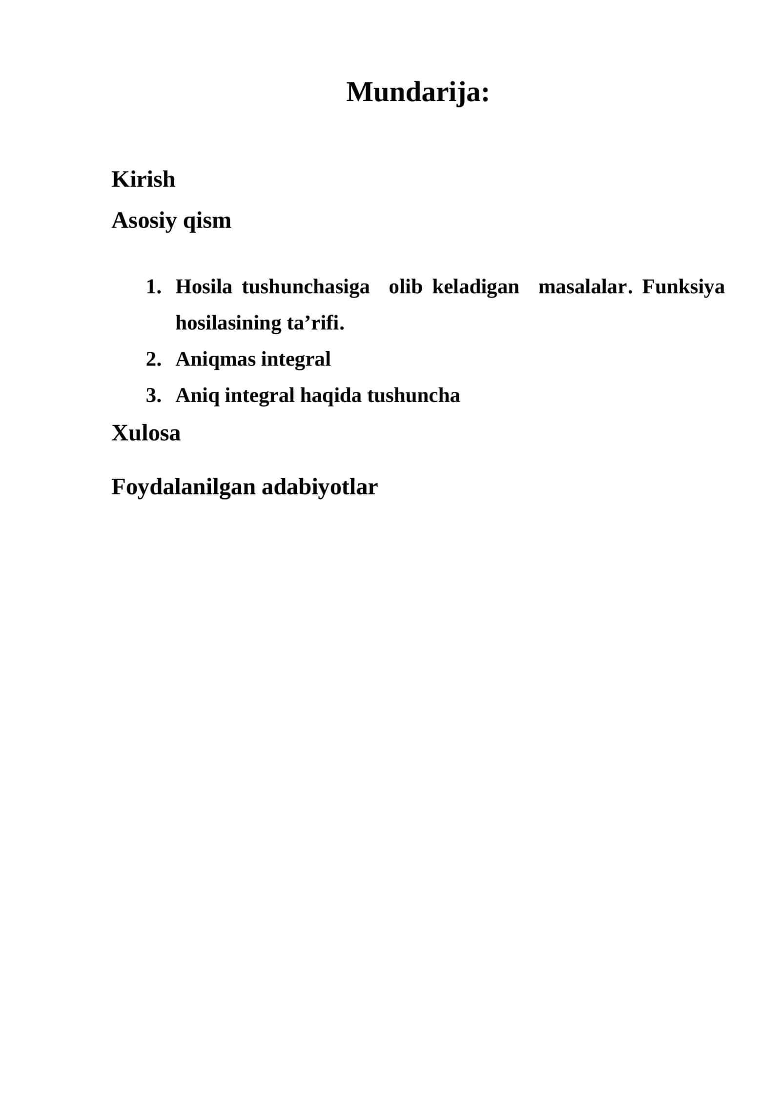 Hosila hosilasining ta’rifi 1