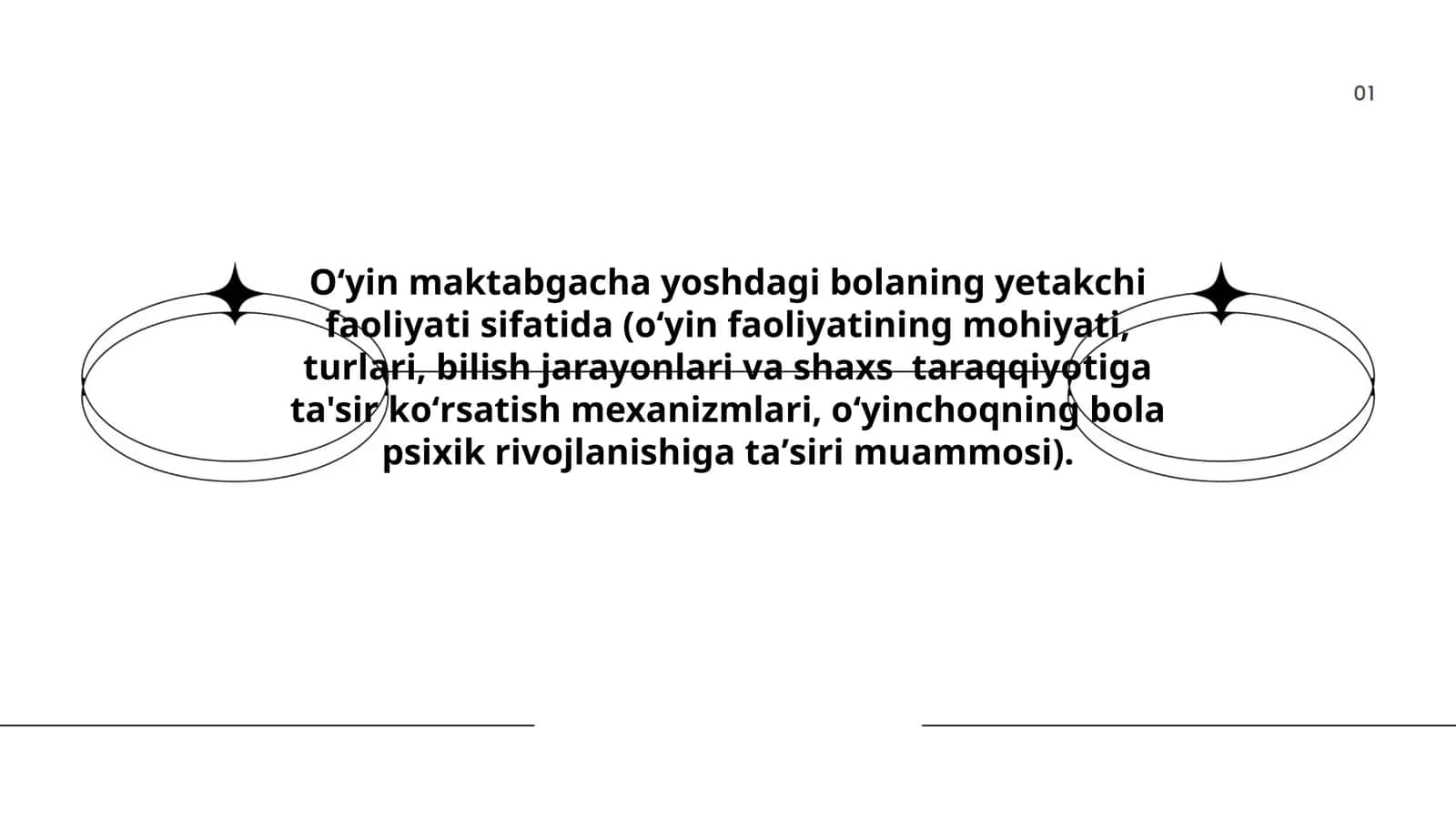 Oʻyin maktabgacha yoshdagi bolaning yetakchi faoliyati sifatida 1