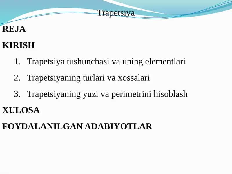 Trapetsiya 1