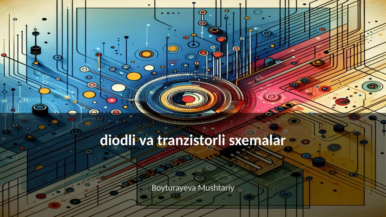 diodli va tranzistorli sxemalar 1