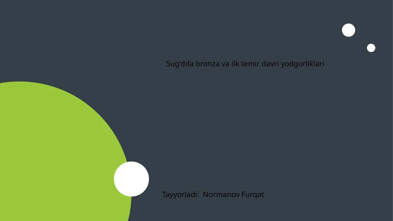 Sugʻdda bronza va ilk temir davri yodgorliklari 1