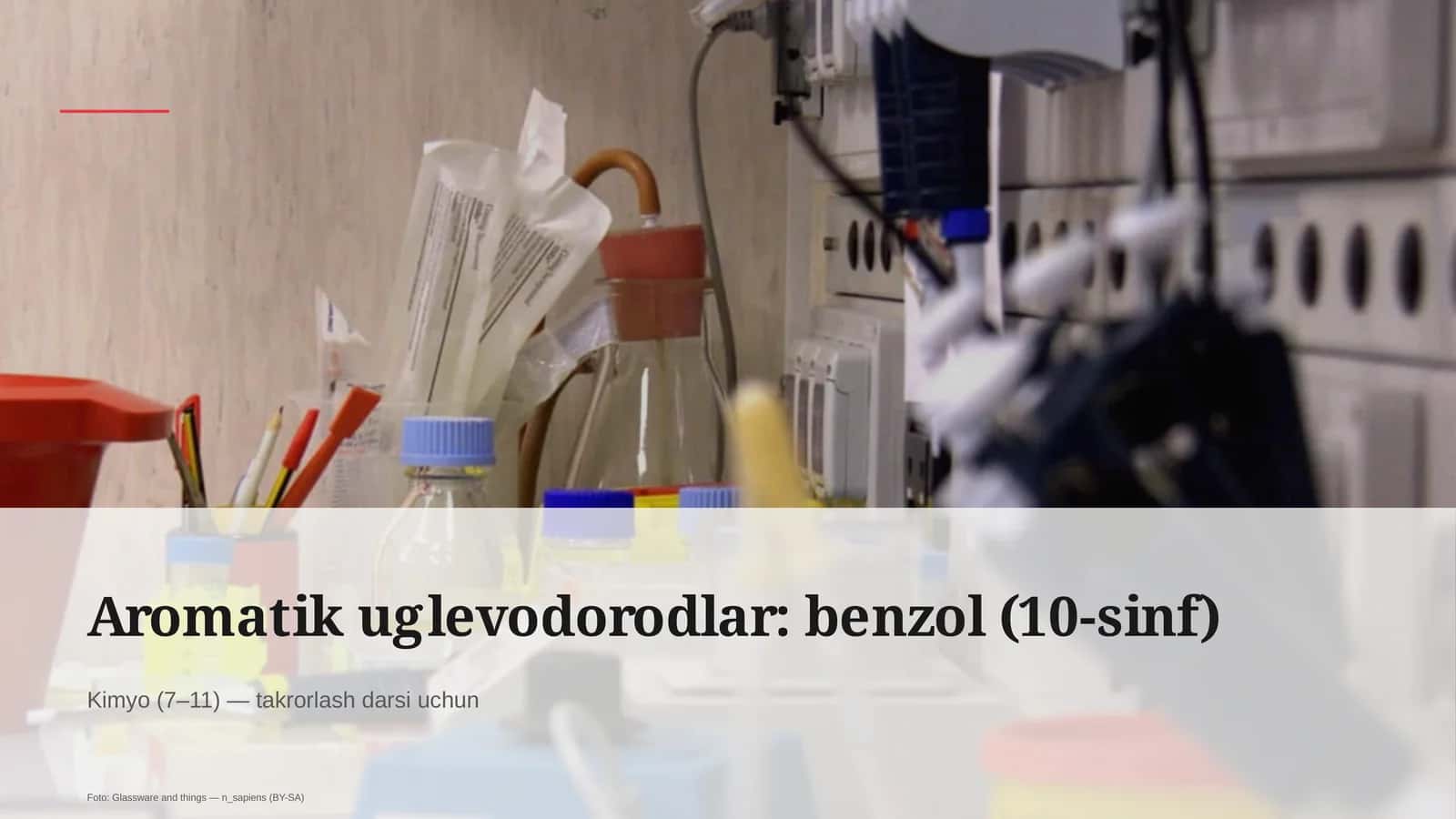 Aromatik uglevodorodlar: benzol (10-sinf) 1