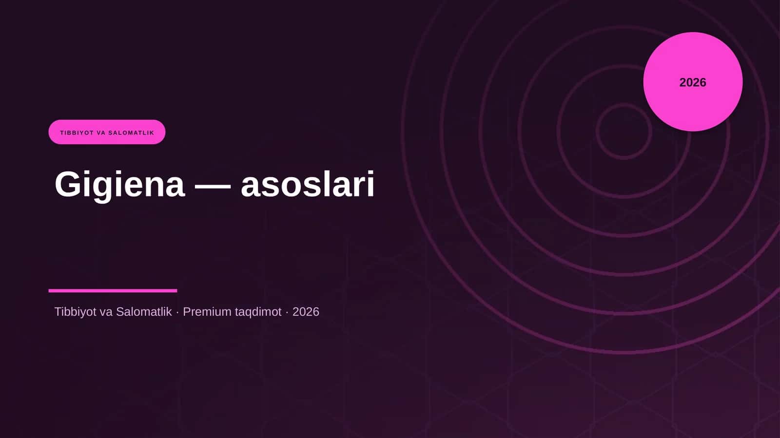 Gigiena — asoslari 1