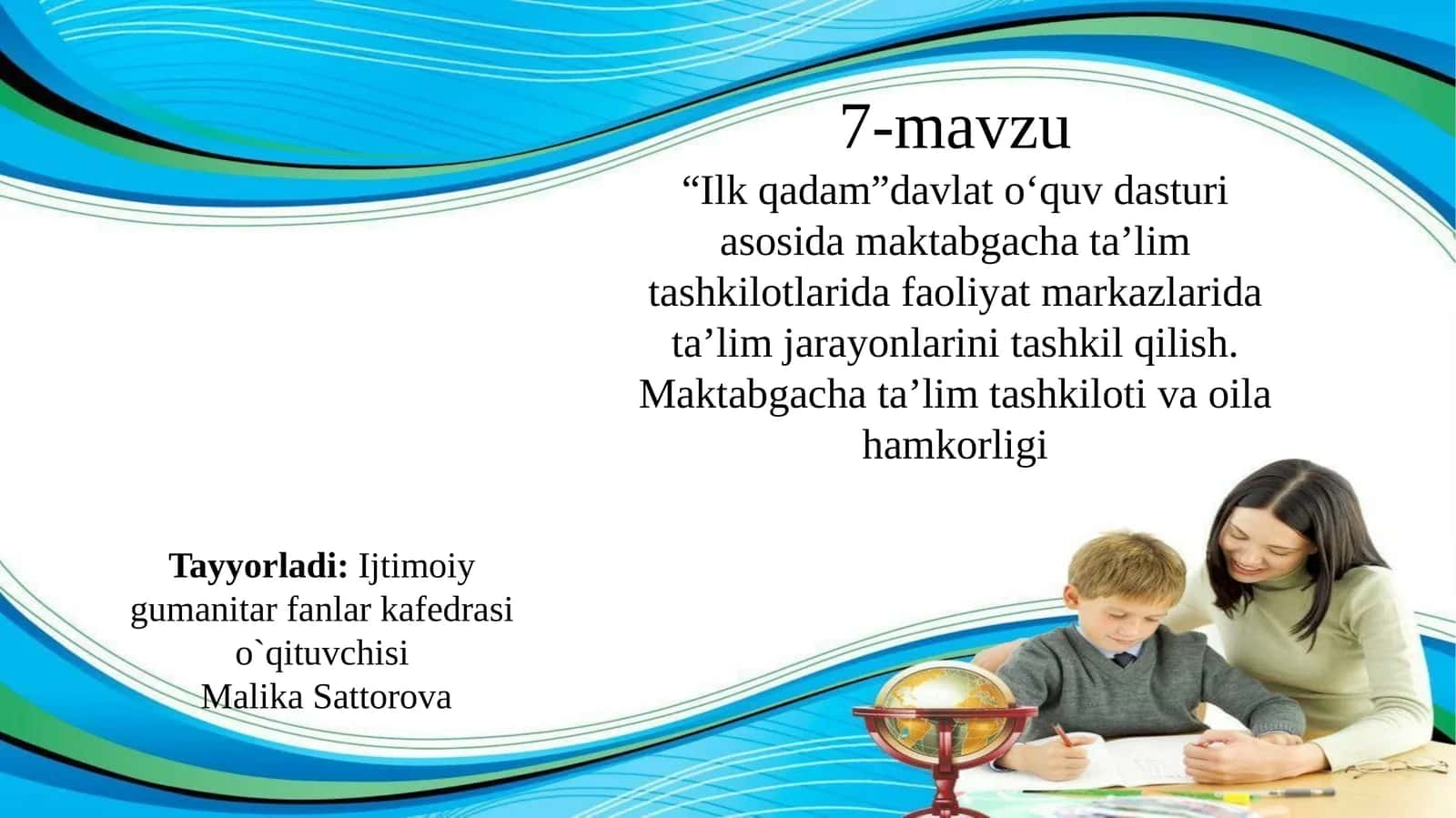 "Ilk qadam" dasturi 1