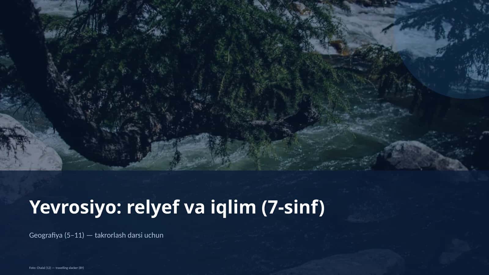 Yevrosiyo: relyef va iqlim (7-sinf) 1