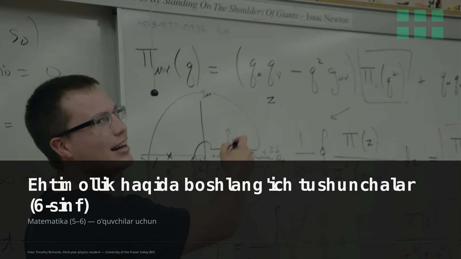 Ehtimollik haqida boshlang'ich tushunchalar (6-sinf) 1