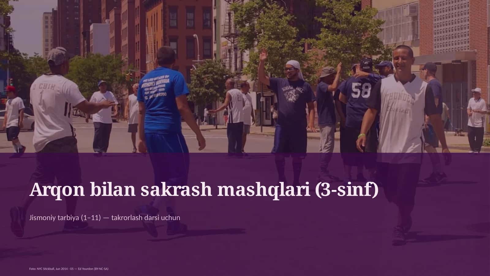 Arqon bilan sakrash mashqlari (3-sinf) 1
