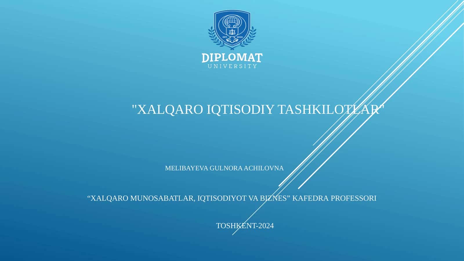Xalqaro iqtisodiy tashkilotlar 1