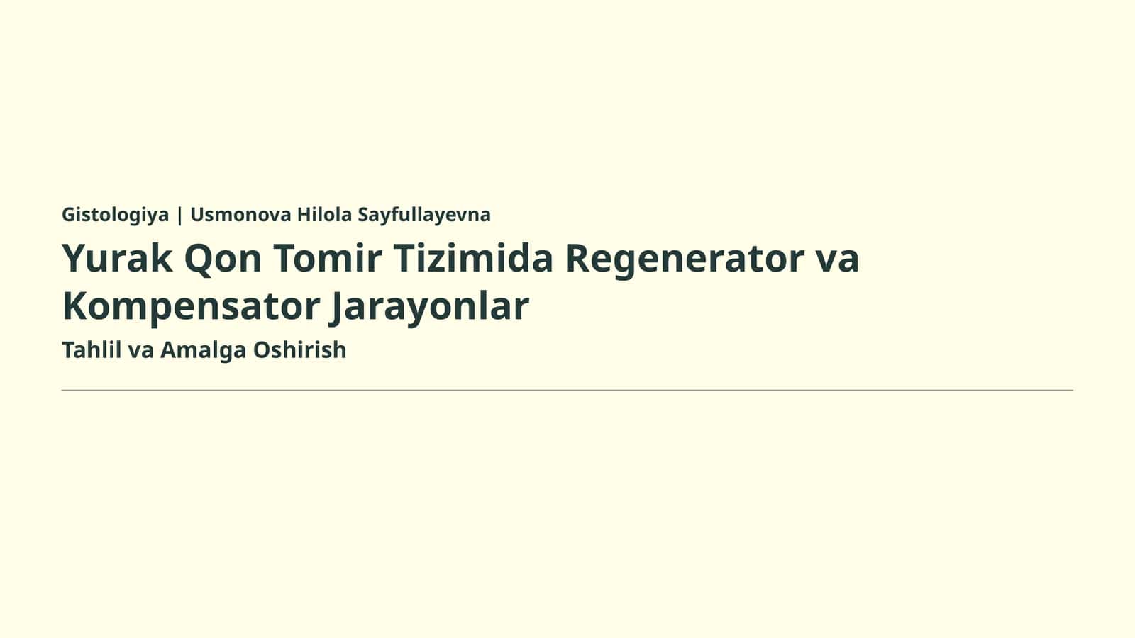 regenatorlar va kompensatorlar 1