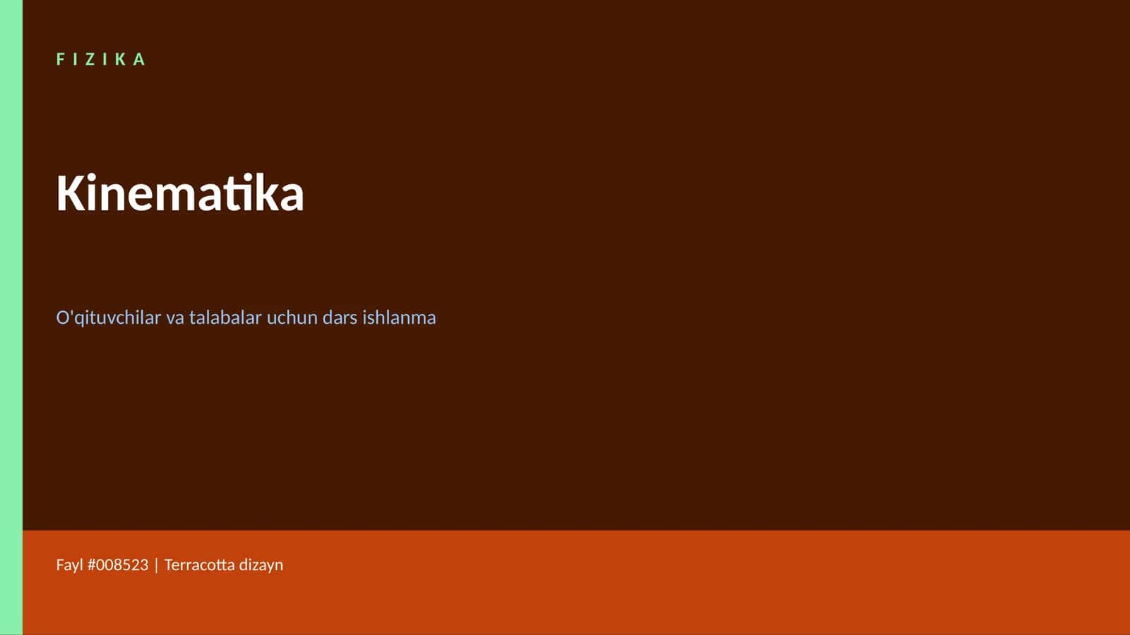 FIZIKA Kinematika 1