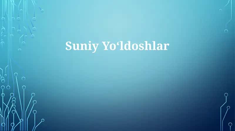 Sun'iy Yo'ldoshlar 1