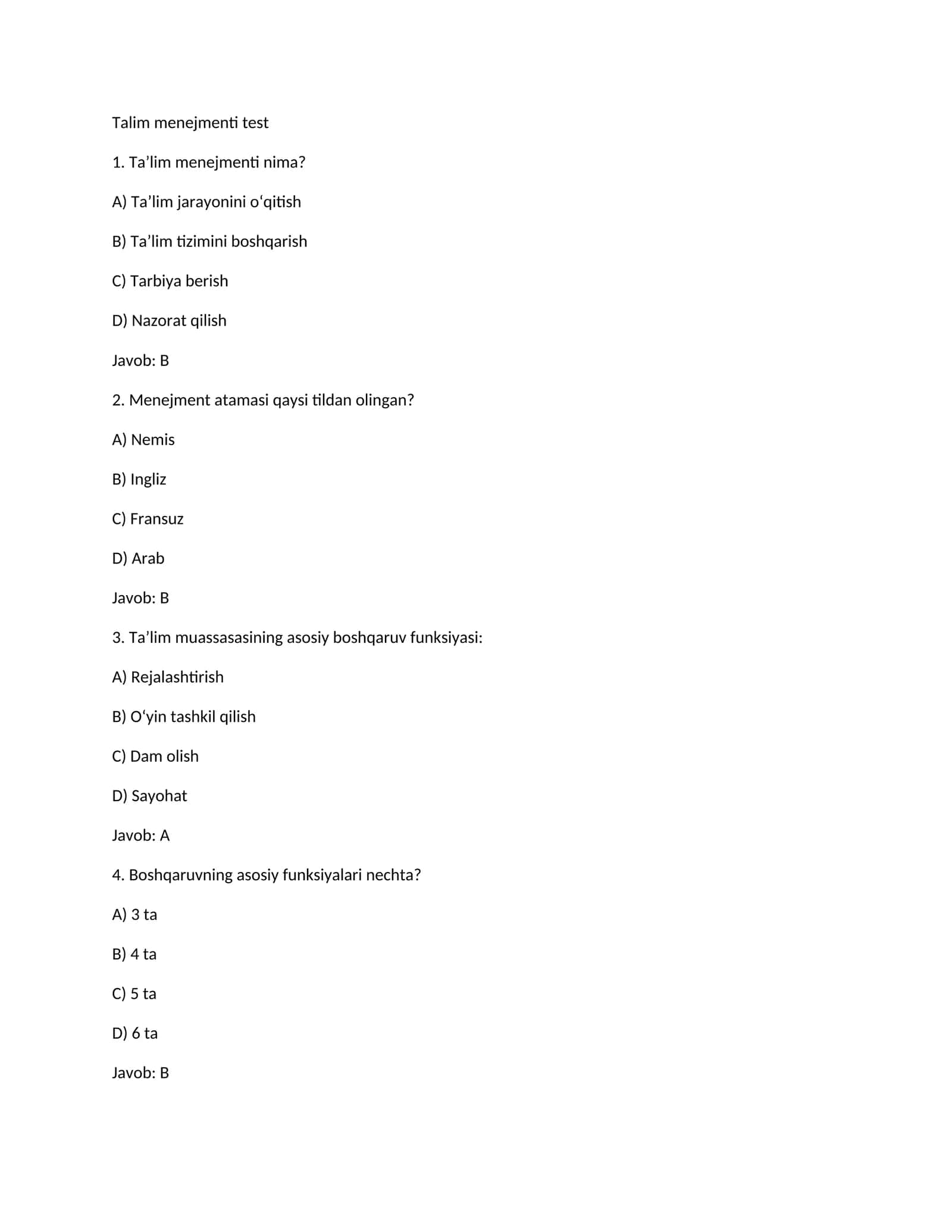 test talim menejmentiga oid 1