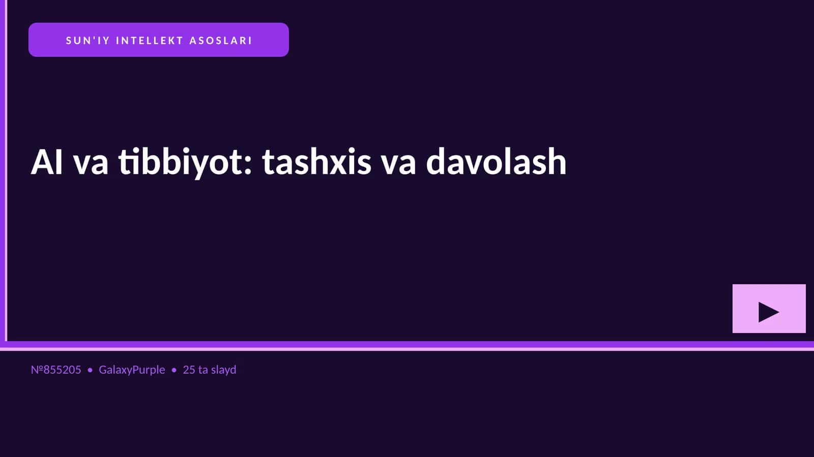SUN'IY INTELLEKT ASOSLARI 1
