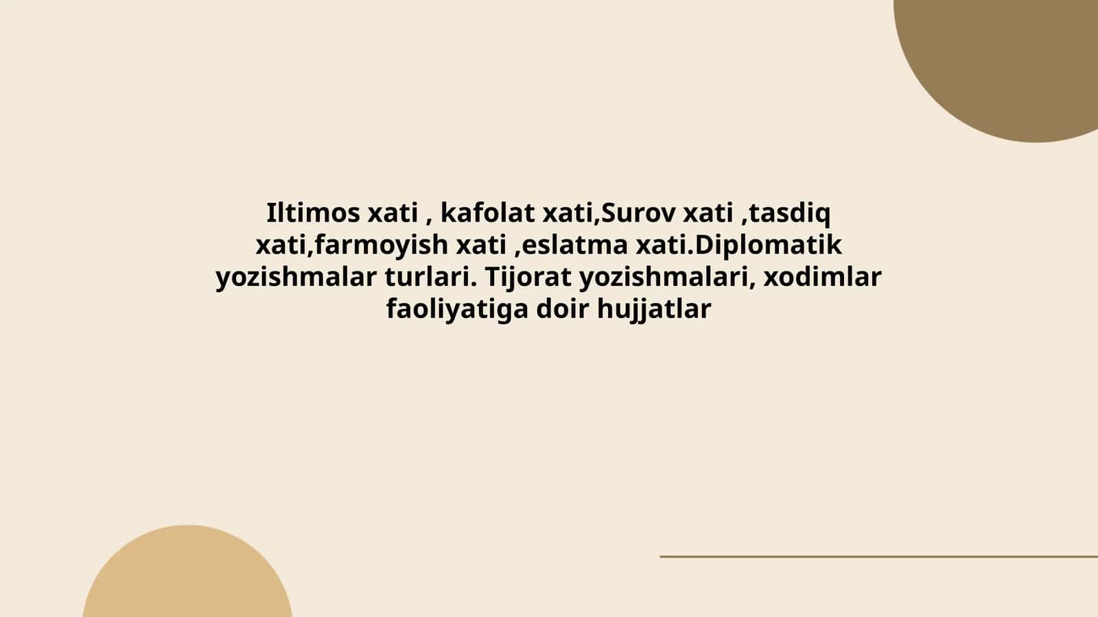 Diplomatik yozishmalar turlari 1