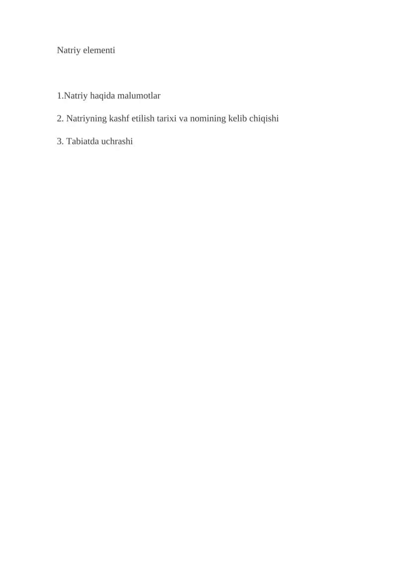 Natriy elementi 1