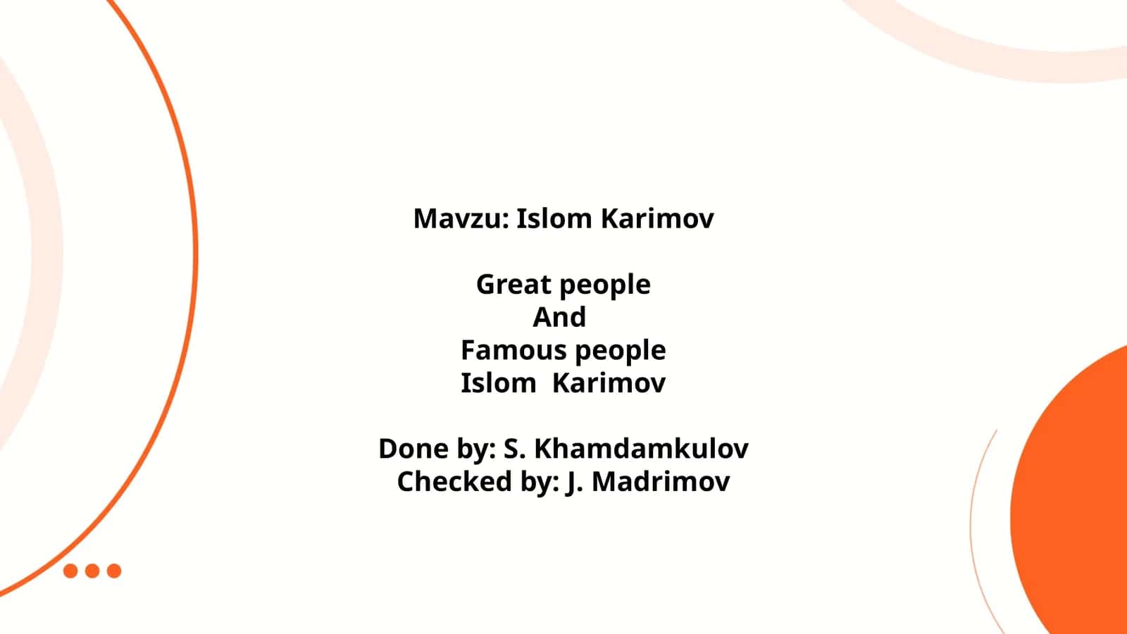 Islom Karimov 1