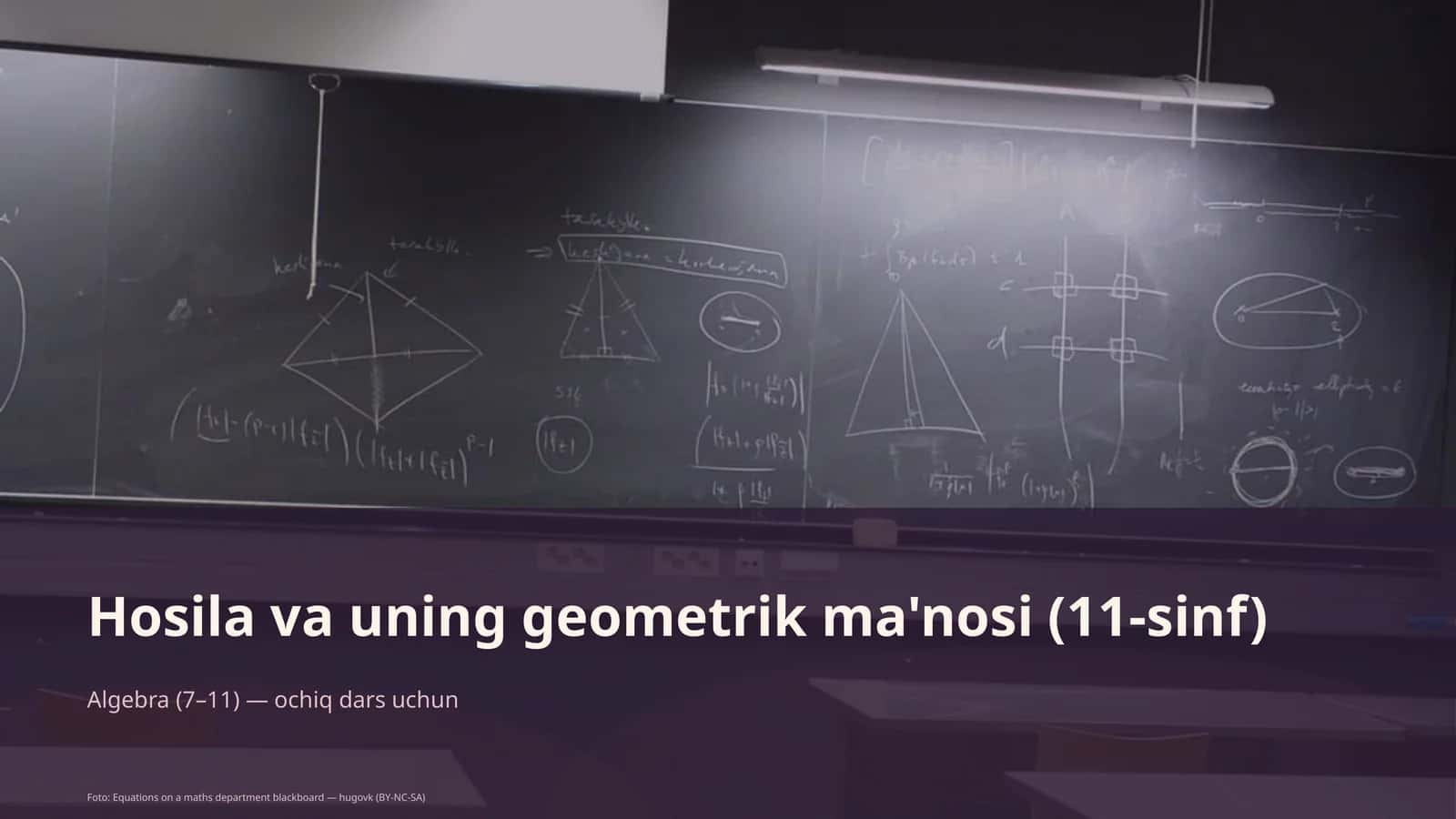 Hosila va uning geometrik ma'nosi (11-sinf) 1
