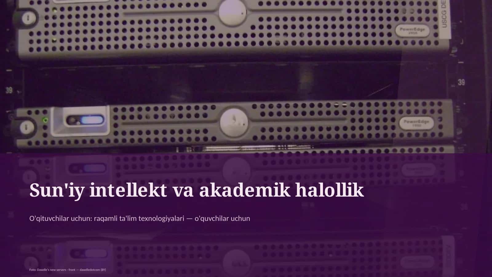 Sun'iy intellekt va akademik halollik 1