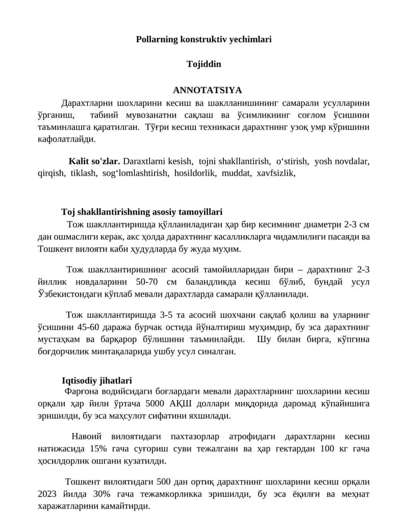 Pollarning konstruktiv yechimlari 1