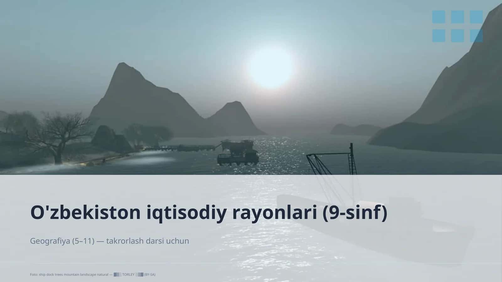 O'zbekiston iqtisodiy rayonlari (9-sinf) 1