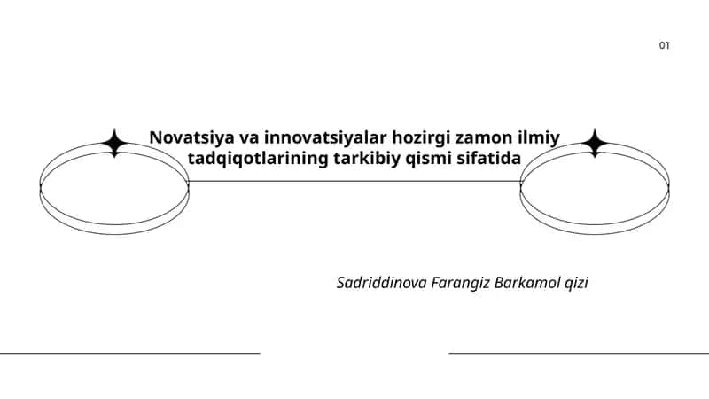 Novatsiya va Innovatsiyalar Haqida 1