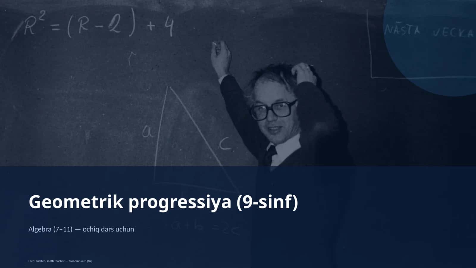 Geometrik progressiya (9-sinf) 1