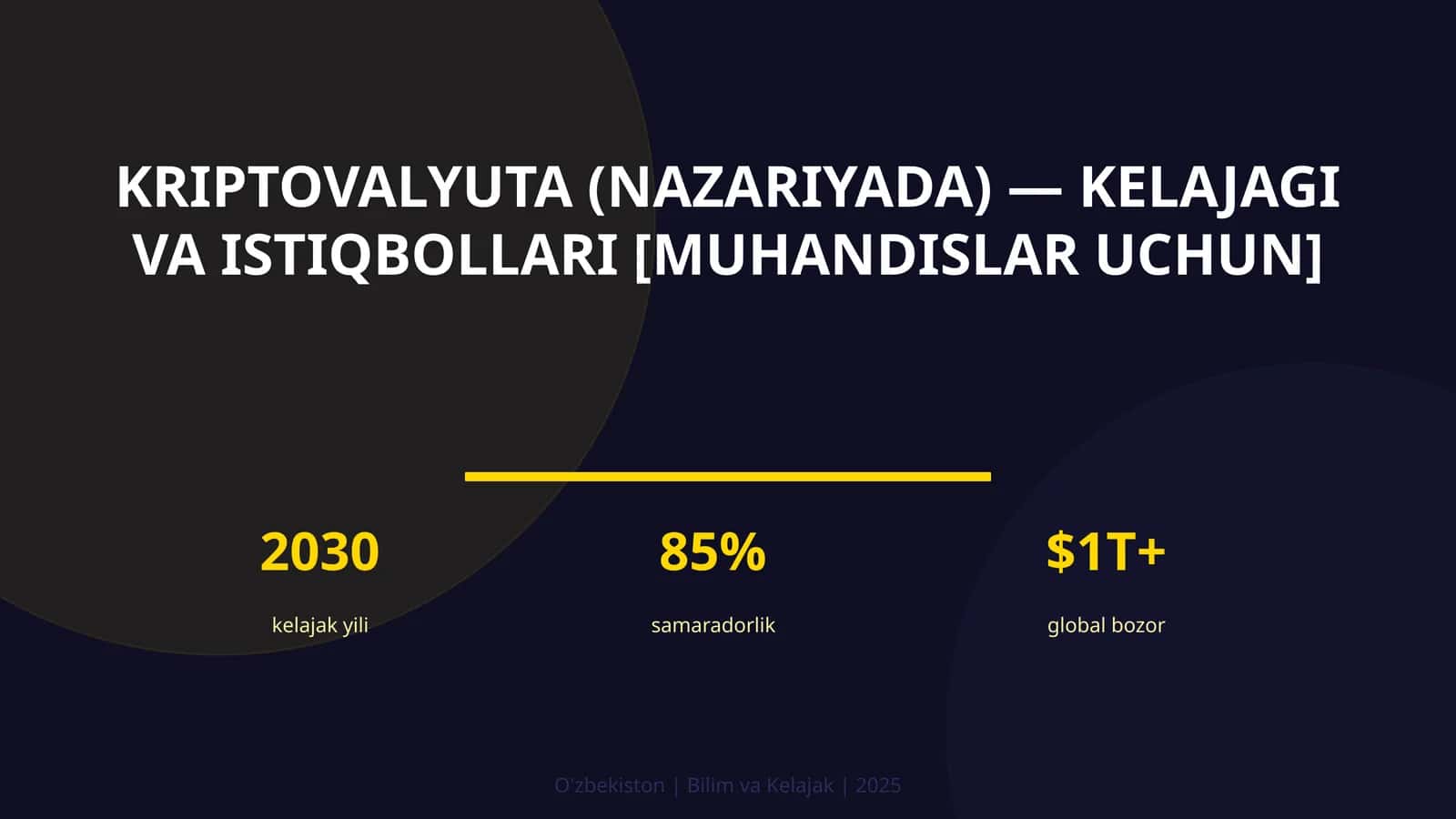 Kriptovalyuta (nazariyada) — kelajagi va istiqbollari [muhandislar uchun] 1