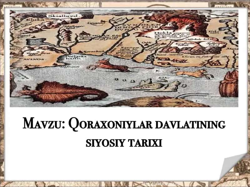 Qoraxoniylar davlatining siyosiy tarixi 1