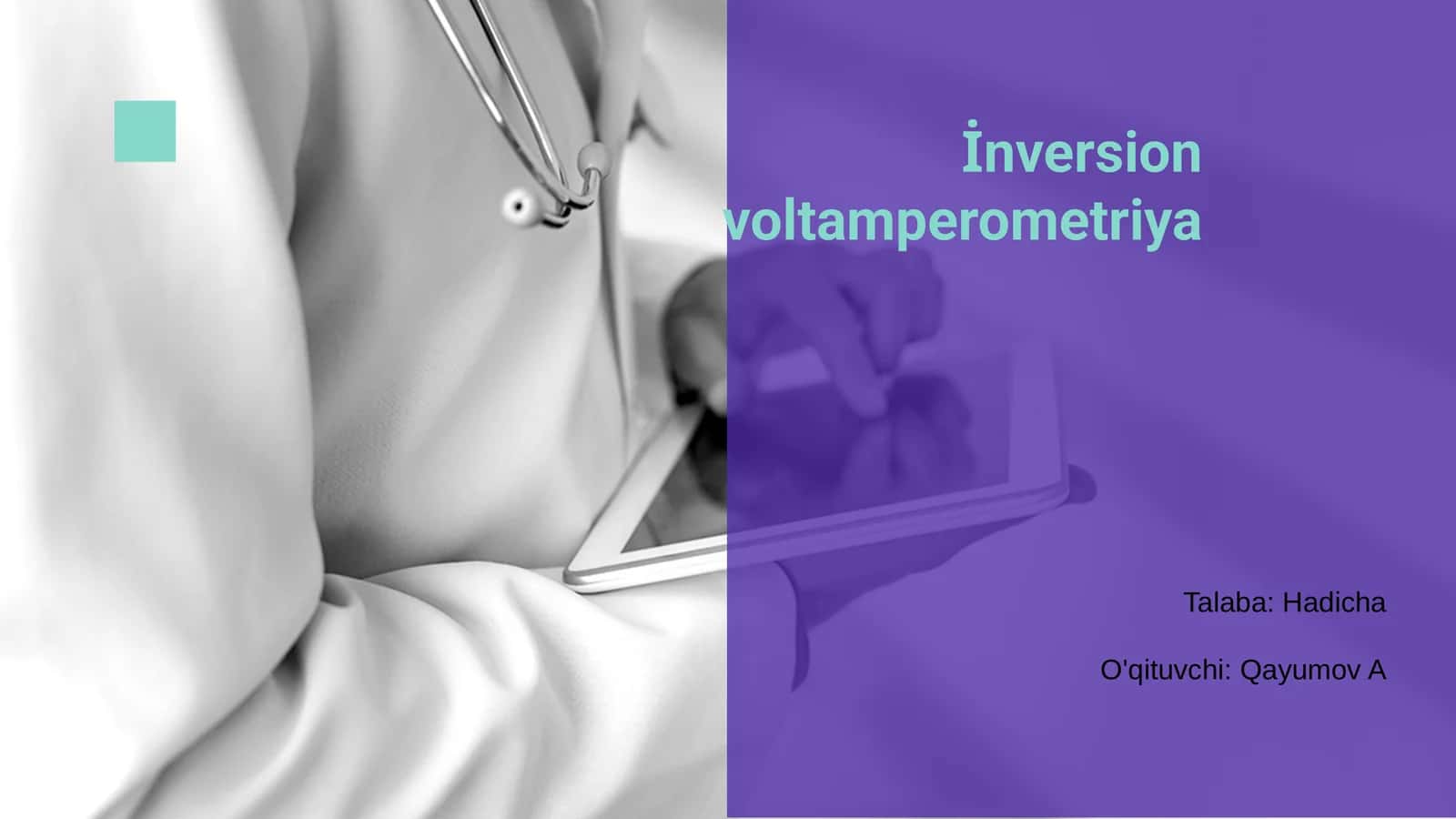 İnversion voltamperometriya 1