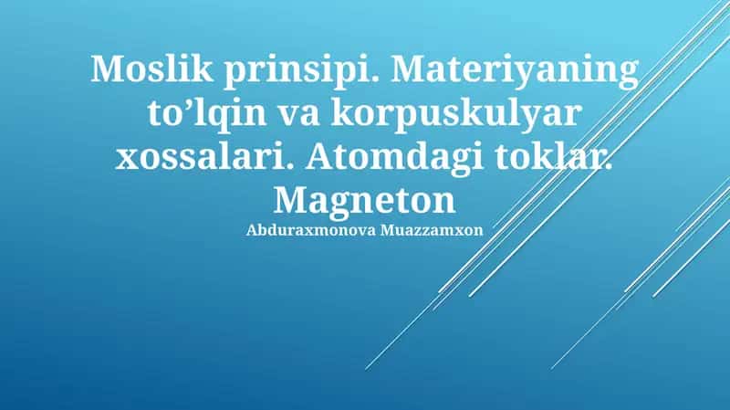 Moslik prinsipi 1