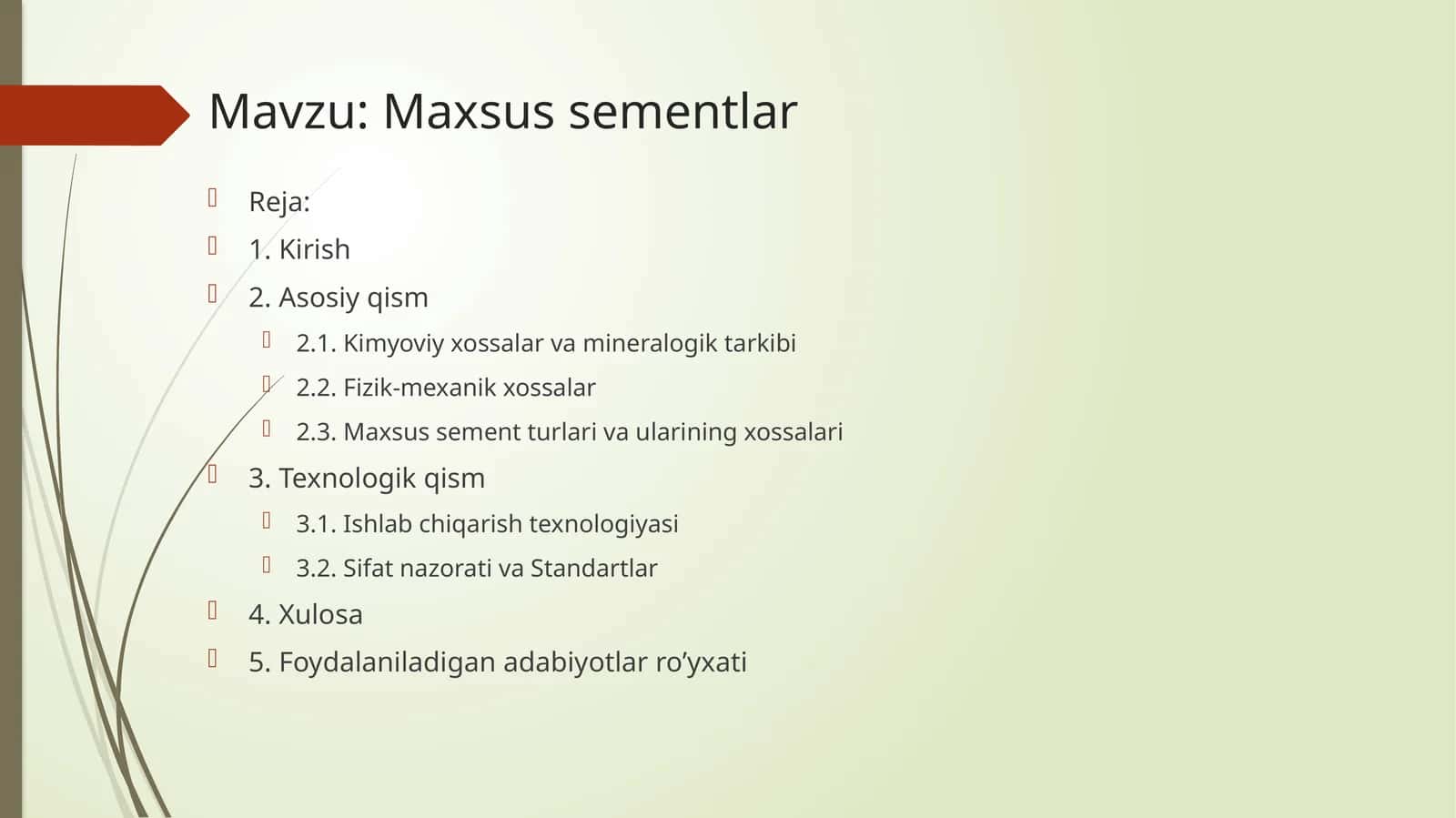 Maxsus sementlar haqida maʼlumot 1