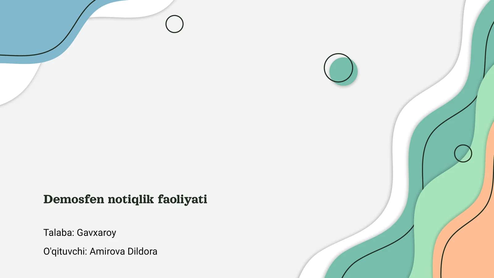 Demosfen notiqlik faoliyati 1