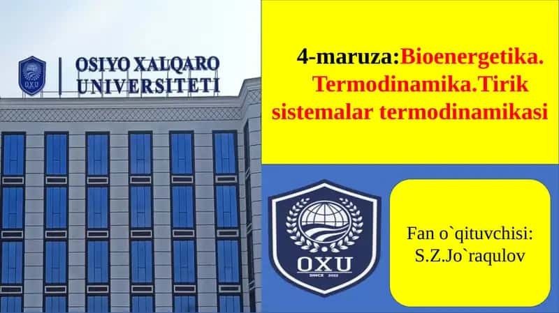 Bioenergetika 1