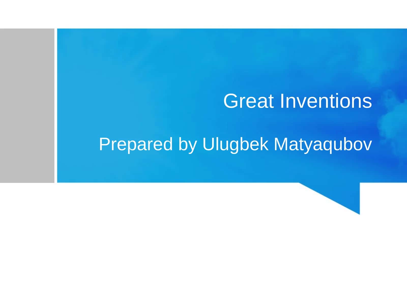 Great Inventions 1