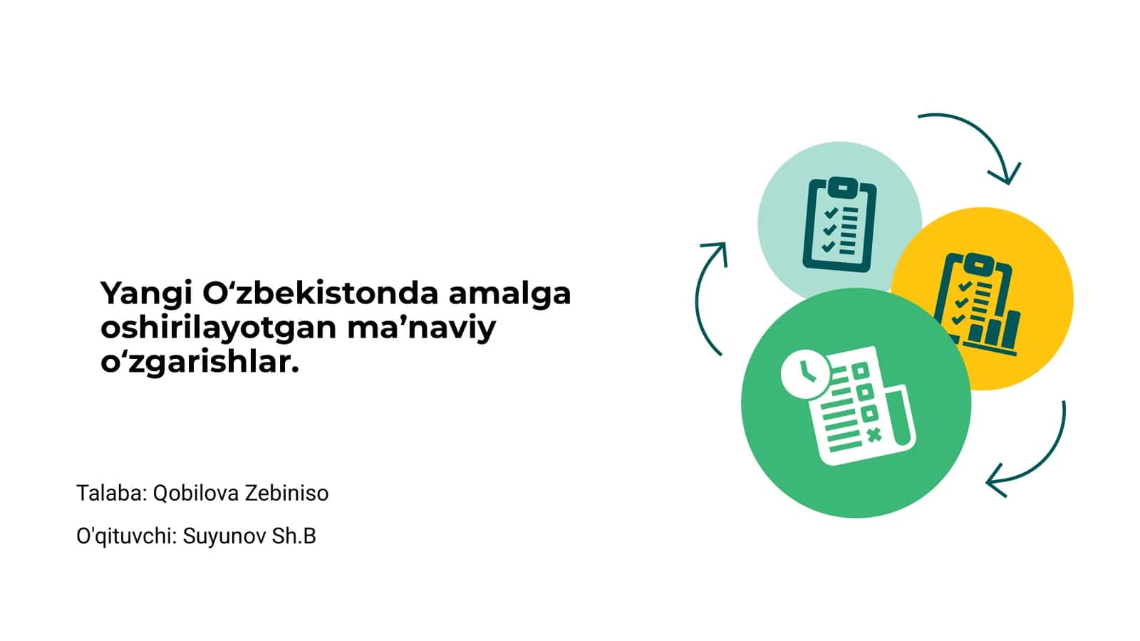 Yangi O‘zbekistonda amalga oshirilayotgan ma’naviy o‘zgarishlar 1